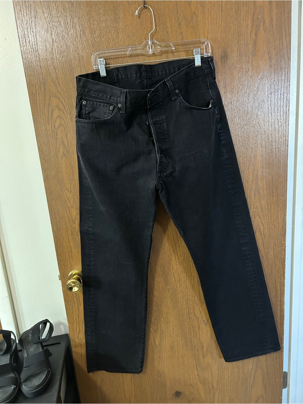 Levi's Men's Black Straight Jeans 36x32